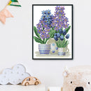 Flowers Cross Stitch 14CT Stamped Canvas DIY Embroidery Needlework (H640)