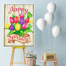 5D Diamond Painting Luminous DIY Flower Full Round Drill Home Decoration Gift