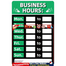 Business Hours Sign Hours of Operation Signs for Window / Door (Green) Newly