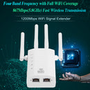 WiFi Repeater 2.4GHz 5.8GHz 1200Mbps Wi-Fi Amplifier Range Extender AP (EU)
