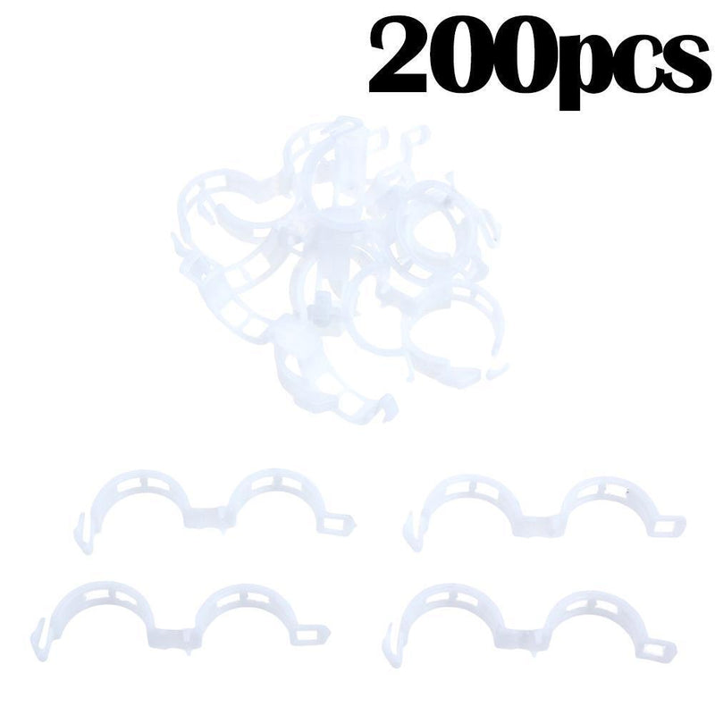 200pcs Garden Plant Support Clips for Trellis Twine Greenhouse Tomato Newly