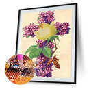 5D Diamond Painting Flower Cross Partial Special Shape Drill DIY Home Decor