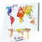DIY Hand Painted World Map Canvas Oil Painting Kit Drawing By Numbers Ornamen