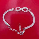 Fashion Rhinestone Infinity Bracelet Adjustable Bangle Women H Z0Q band J1E1