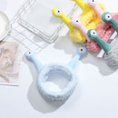 Makeup Band Turban Snail Antenna Eyes Headband Snail Wash Face Plush Headband