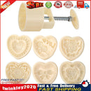 Round Ice Skin Mooncake Molds Hand Pressure Heart Cutter Pastry Bake Tools Newly