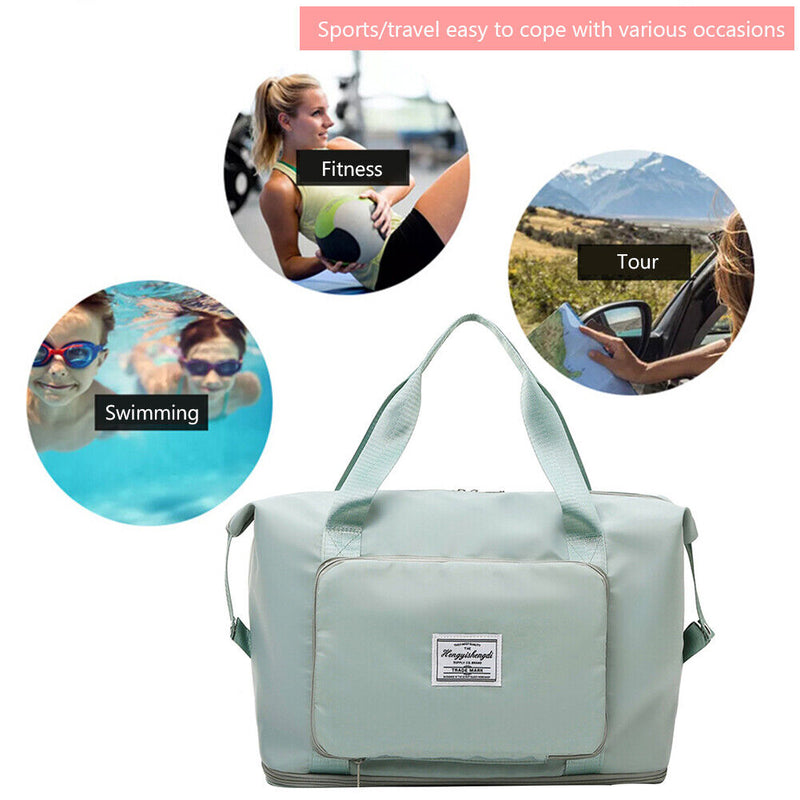 #A Wet Dry Separation Gym Bag Large Capacity Travel Bag Tear Resistant Yoga Gy