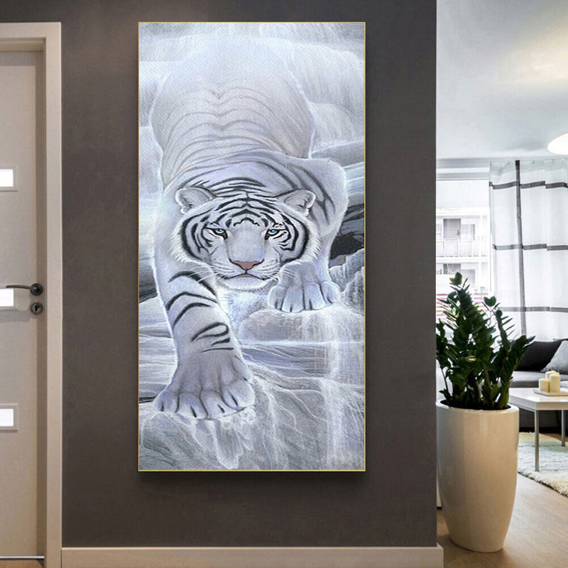 Oil Drawing By Numbers Deer Frameless 40x80cm DIY Animal on Canvas Home Decor