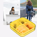 4 Grids Mini Portable Pill Box Tablets Case Medicine Box Container (Orange)