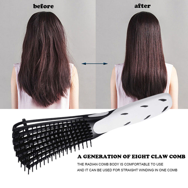 Hair Comb Practical Pro Anti-entangling Non-slip Comfort Handle Shampoo Comb