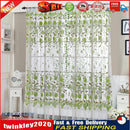 Peony Curtain Living Room Bedroom Home Door Window Curtain (Green) Newly