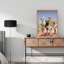 Riding Horse Cowboy Oil Paint By Numbers Kits Canvas Drawing DIY Coloring