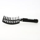Professional Ribs Comb Women Wet Massage Styling Tool Hairbrush(Black)