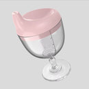 Baby Goblet No Spill Baby Sippy Cup Wine Glass for Baby Kid Party (Pink) Newly