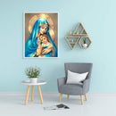 Full Embroidery Printed 3 Strands 11CT Jesus Mother Kit Stamped DIY Cross Stitch