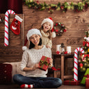 Inflatable Candy Canes 90cm Christmas Hanging Walking Stick for Home Lawn Yard