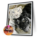 5D DIY Diamond Painting Tiger Full Round Drill Mosaic Art Picture Rhinestone
