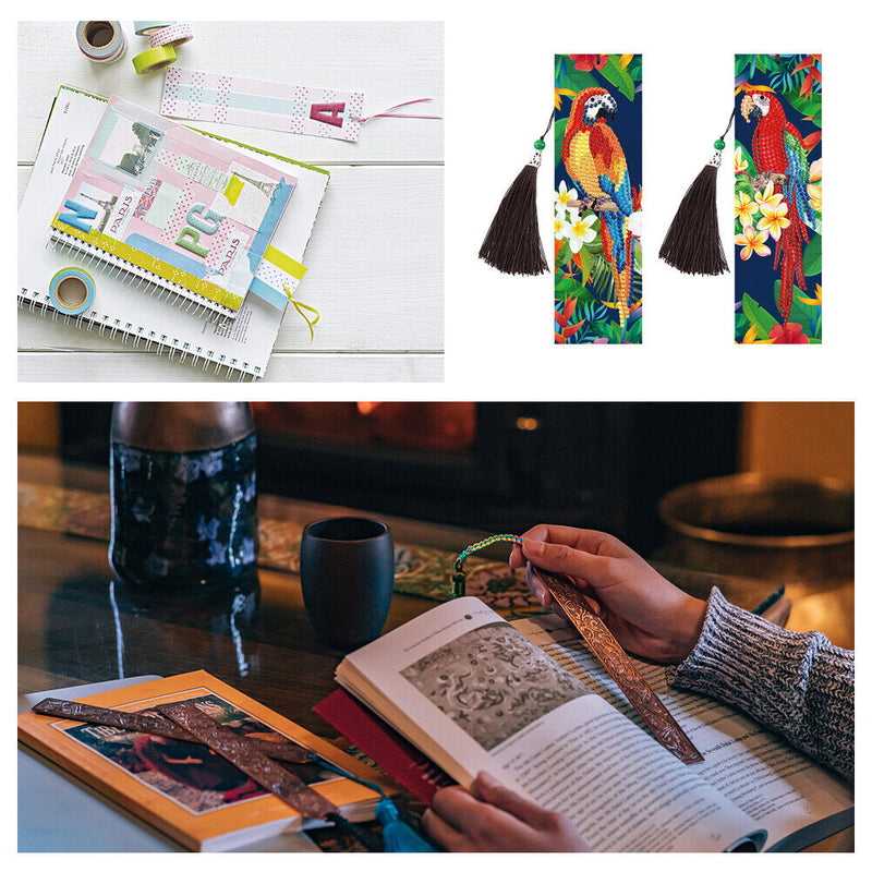 2x Butterfly Diamond Painting Bookmark DIY Special Shaped Tassel (SQ27) Newly