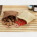 Outdoor Folding Fruits Vegetable Harvest Foraging Bag Picking Pouch (Khaki)