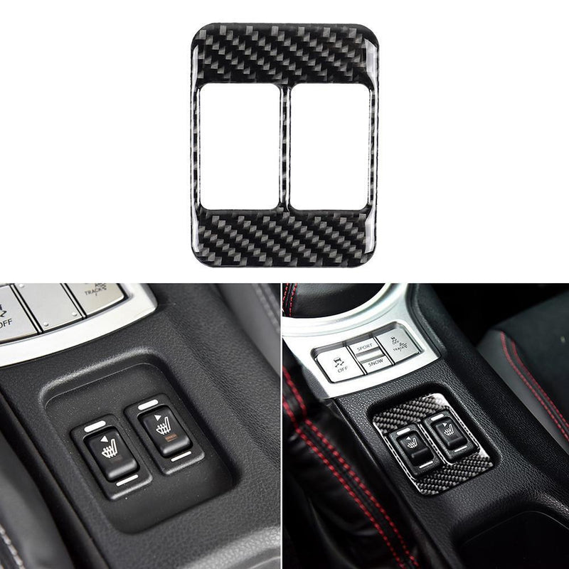 For Subaru BRZ 86 2013-2017 Carbon Fiber Seat Heating Button Frame Cover Trim