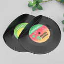 2pcs Creative Vinyl Record Shaped Book Shelves Holders School Office Gifts Newly