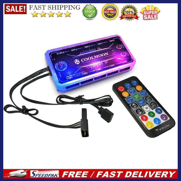 RGB Fan Controller 12cm Remote Control Computer Case PC Cooling Chassis