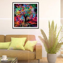 5D DIY Full Drill Diamond Painting Colorful Tree Cross Stitch Mosaic Kits D