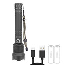 Strongest Rechargeable LED Flashlight Torch Lumens Long Lasting.