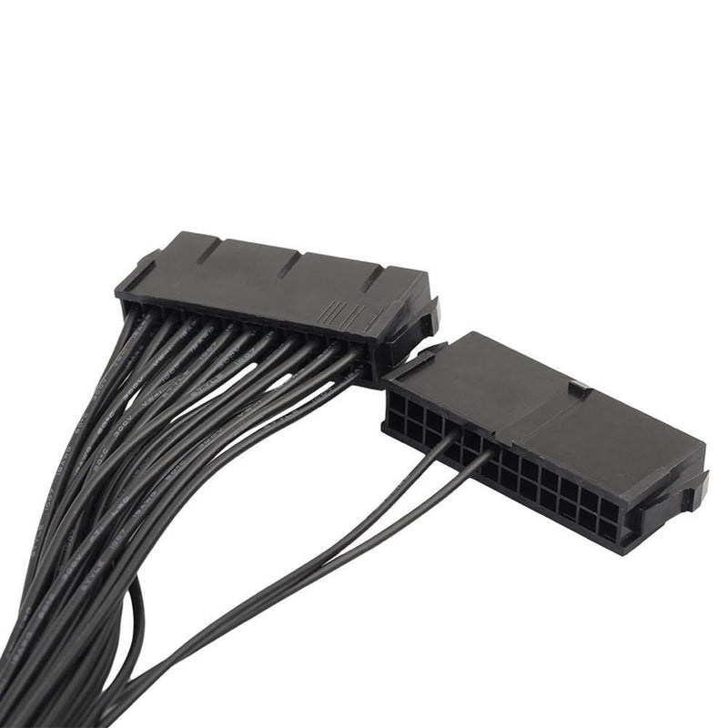 ATX Mining 30cm 24 Pin Dual PSU Extension Cable for Computer
