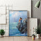 Acrylic Oil Painting By Numbers Seaside Girl Digital Picture Artwork Home Decor