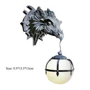 Halloween Dragon Pendent Lamp Lantern Dinosaur Hanging Lamp Dragon Head