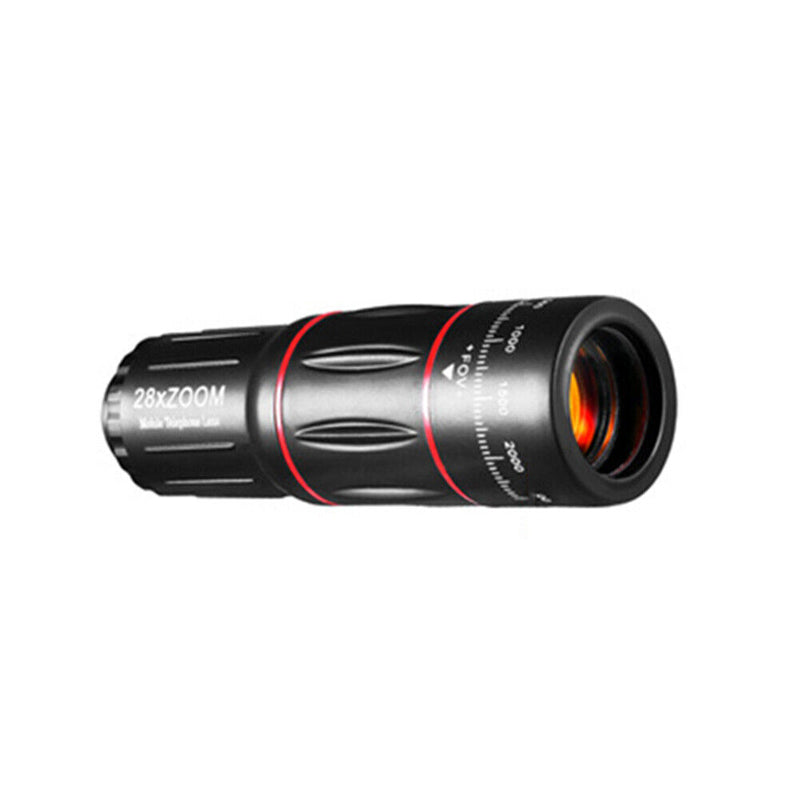 4 in 1 Camera Lens HD 28x Mobile Phone Lens Wide Angle Macro Lens for Smartphone