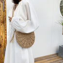 Ladies Vacation Beach Mini Purse Shoulder Crossbody Messenger Straw Weave Bags