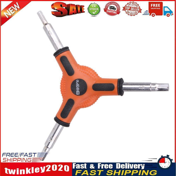 Bike Bicycle Cycling 3 Way (Y Type) Hex Allen Wrench Tool Size 4 5 6mm Newly