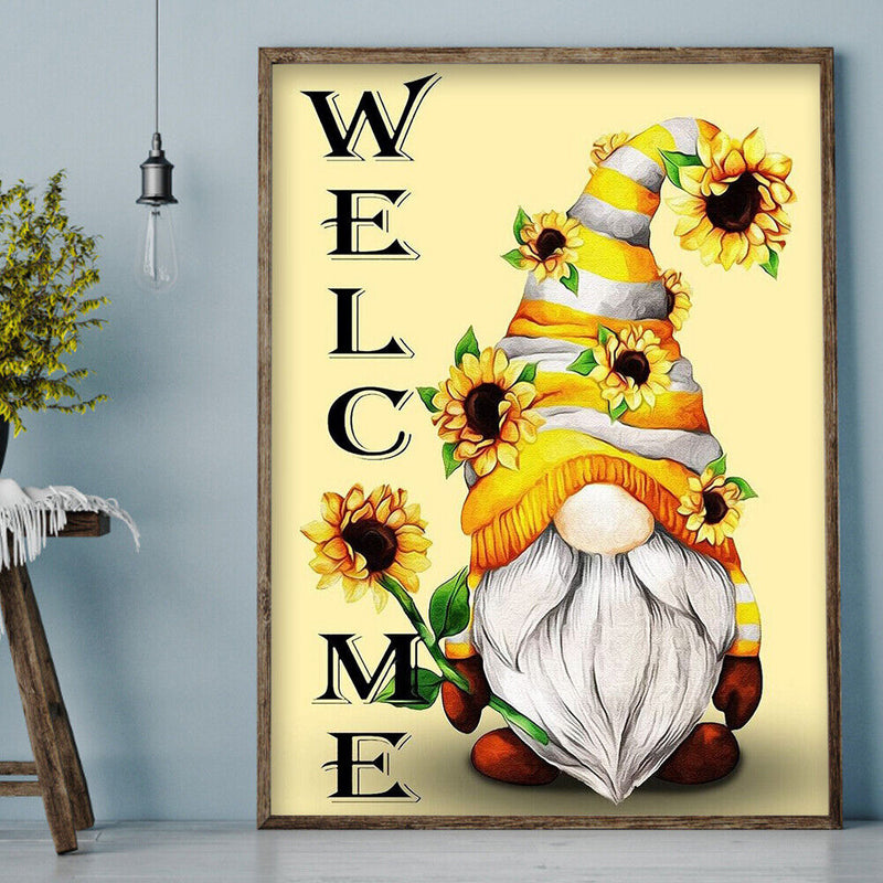 5D Full Round Drill Drawing Picture Goblin Diamond Painting Living Room Ornament