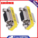 Asiprop 2pcs 15pin VGA Male to Female Adapter Gender Changer Coupler E