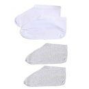 Soft for Skin Care Moisturizing Socks White Grey Overnight Moisture Spa Socks