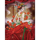 Chinese Style Beauty 5D Diamond Painting Partial Special Shaped Drill (K055)