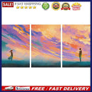 3 Panels Sunset Couples Oil Paint By Numbers Kits DIY Craft Coloring Drawing Art