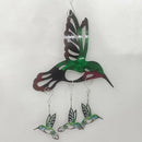 Metal Hummingbird Hanging Pendant Yard Garden Window Balcony Ornament Decoration