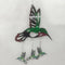 Metal Hummingbird Hanging Pendant Yard Garden Window Balcony Ornament Decoration