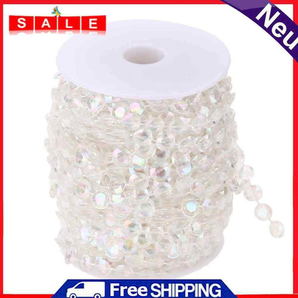1Roll 30M Wedding Decoration Crystal Acrylic Beads Curtain DIY Garland Diamond S
