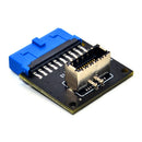 USB 3.0 19-Pin Internal Header to USB 3.1 3.2 Type C Key A 20-Pin Adapter