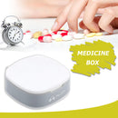Portable Mini Pill Box Tablet Medicine Dispenser Case Organizer (Grey)