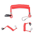 2Pcs Cord Tether Lanyard Switch Motor Kill Stop Outboard Engine Boat