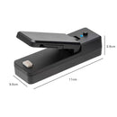 Portable Heat Sealer Rechargeable Food Snack Storage Bag Sealing (Black) Newly
