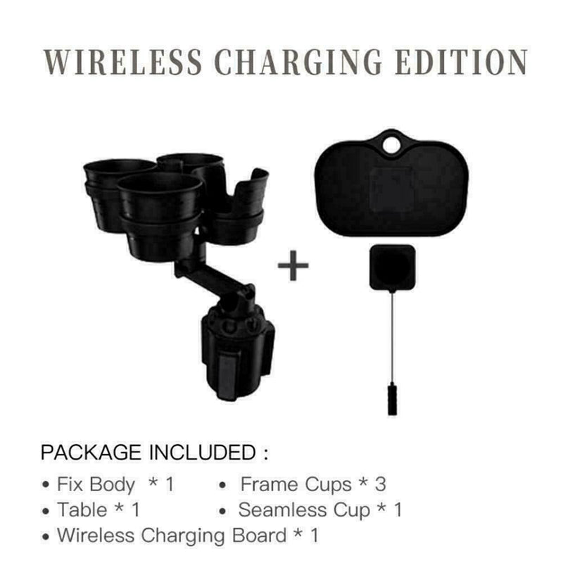 360° Rotating & Adjustable Car Cup Holder Expander Base 6563 Convenient F4B2