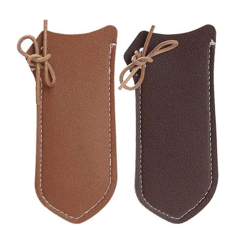 2pc Anti-Scald Anti-Slip PULeather Frying Pan Handle Protective CoverCoffee