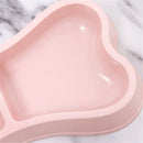 Pet Drinking Cat Puppy Bone Shape Pet Double Bowls Cat Bowls Food Water Feeder