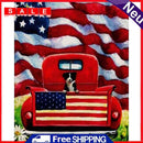 Flag Dog Oil Paint by Numbers Hand Painted Frameless Picture Home Ornament Kit